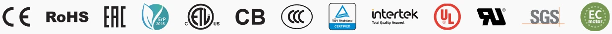 Centrifugal fan compliance marks