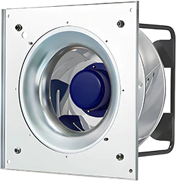 Square grille fan